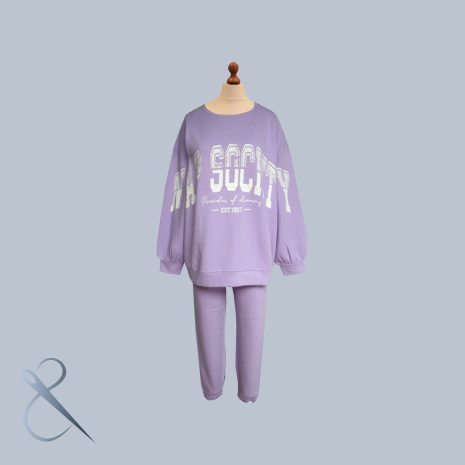 Slogan Oversized Sweat Set